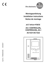 IFM Electronic AS-interface AC1321 Notice De Montage