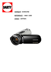 Samsung HMX-H104BP Manuel D'utilisation