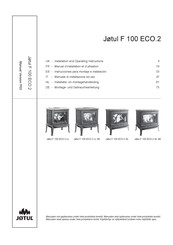 Jøtul F 100 ECO.2 Série Manuel D'installation Et D'utilisation