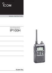 Icom IP100H Manuel D'instructions