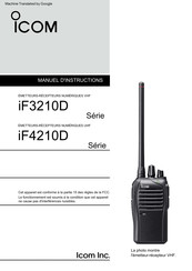 Icom iF4210D Serie Manuel D'instructions