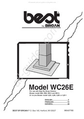 Broan best WC26E Mode D'emploi