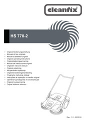 Cleanfix HS 770-2 Manuel D'utilisation Original