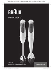 Braun MultiQuick 3 4192 Serie Mode D'emploi