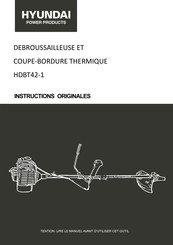 Hyundai power products HDBT42-1 Instructions Originales