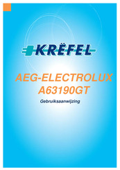 AEG ELECTROLUX A63190GT Notice D'utilisation