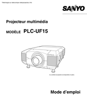 Sanyo PLC-UF15 Mode D'emploi