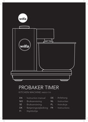 Wilfa PROBAKER TIMER Instructions