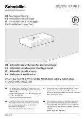 Schmidlin CONTURA Serie Instructions De Montage