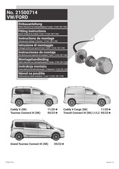 Westfalia Automotive 21500714 Instructions De Montage