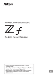Nikon ZZ f Guide De Référence
