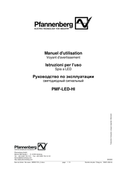 Pfannenberg PMF-LED-HI Manuel D'utilisation