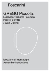 FOSCARINI GREGG Piccola Instructions De Montage