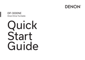 Denon DP-3000NE Guide De Démarrage Rapide