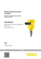 Vega VEGABAR 83 Notice De Mise En Service