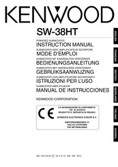 Kenwood SW-38HT Mode D'emploi