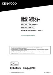 Kenwood SiriusXM READY KMR-XM500 Mode D'emploi