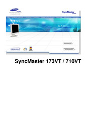 Samsung SyncMaster 710VT Mode D'emploi