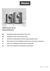 Miele PDR 518 EL Schéma D'implantation