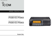 Icom iF5061/D iF5063 Manuel D'instructions