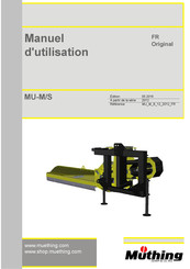 Müthing MU-M/S Manuel D'utilisation