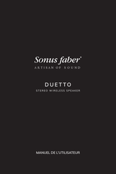 Sonus Faber DUETTO Manuel De L'utilisateur