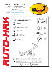 AUTO-HAK AL42V Instructions De Montage