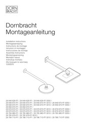 Dornbracht 786 710-FF 0010 Instructions De Montage