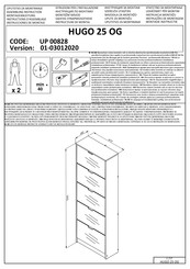 Forma Ideale HUGO 25 OG UP 00828 Instructions D'assemblage