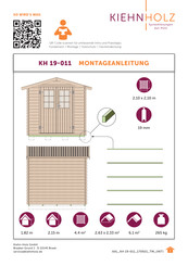 Kiehn-Holz KH 19-011 Instructions De Montage