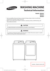 Samsung WA400 Série Informations Techniques