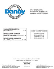 Danby DAR044A6MDB-RF Manuel Du Propriétaire