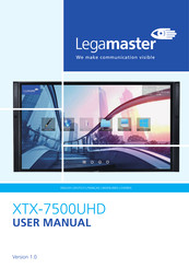 Legamaster XTX-7500UHD Mode D'emploi