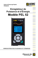 AEMC Instruments PEL 52 Guide De Démarrage Rapide