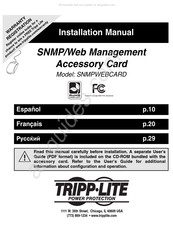 Tripp-Lite SNMPWEBCARD Manuel D'installation