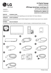 LG 55EW5TK Guide D'installation