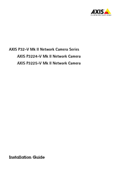 Axis P3225-V Guide D'installation