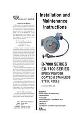 T&S B-7000 Série Instructions D'installation Et D'entretien
