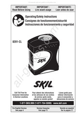 Skil 8201-CL Consignes De Fonctionnement/Sécurité