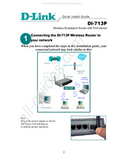 D-Link DI-713P Guide D'installation Rapide