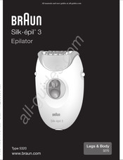 Braun Silk epil 3 Legs & Body 3270 Mode D'emploi