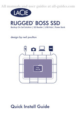 LaCie Rugged BOSS SSD Guide D'installation Rapide