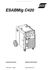 ESAB Mig C420 Manuel D'instructions