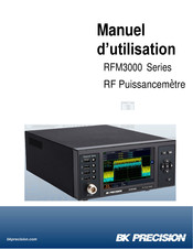 B+K precision RFM3000 Serie Manuel D'utilisation