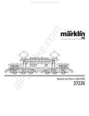 marklin 1020 ÖBB Série Mode D'emploi