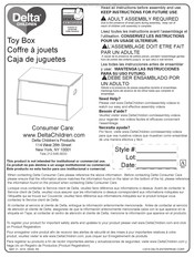 Delta Children Toy Box Instructions De Montage