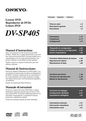 Onkyo DV-SP405 Manuel D'instructions