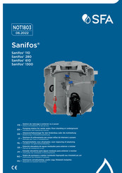 SFA SANIFOS 280 Notice D'installation Et De Service