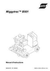 ESAB Miggytrac B501 Manuel D'instructions