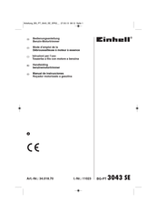 EINHELL BG-PT 3043 SE Mode D'emploi